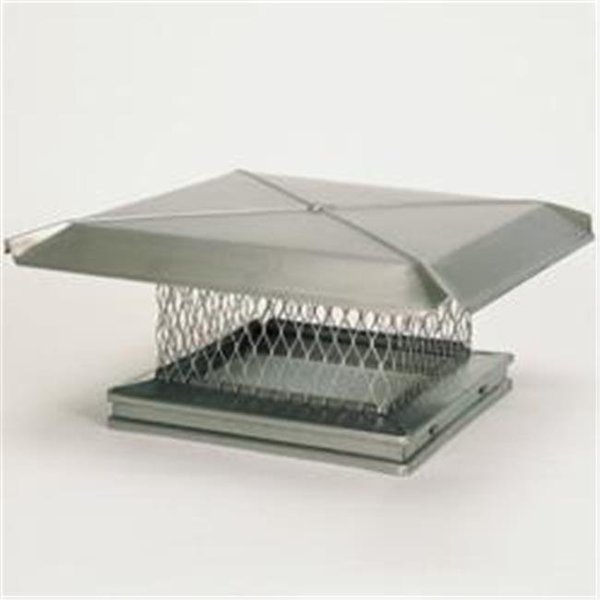 Integra Miltex Gelco 13105 8 Inch  x 17 Inch  Gelco Stainless Steel Single-flue Chiminey Cap  304-alloy 13105